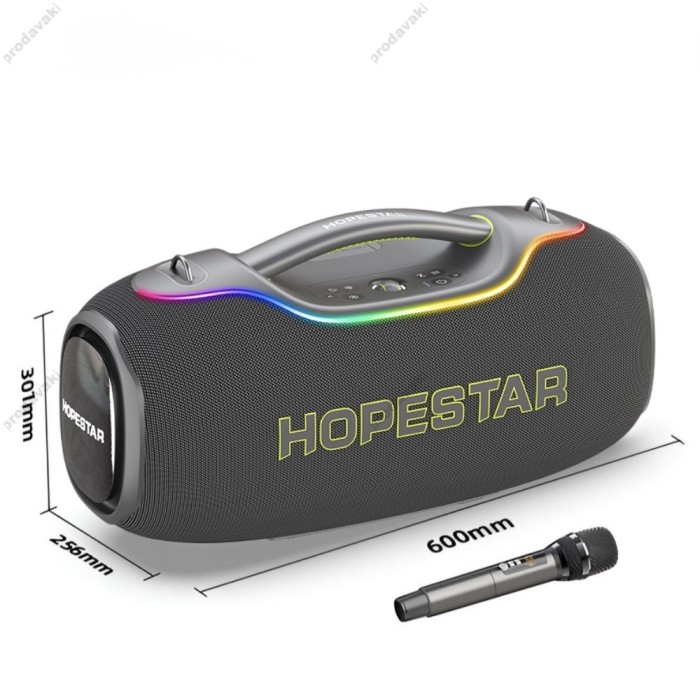 Портативна колонка Bluetooth Hopestar A80 ULTRA з мікрофоном 650W Grey